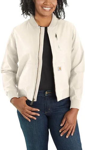Vista 6 de Carhartt - Chaqueta Crawford estilo aviador para mujer Marrón Carhartt