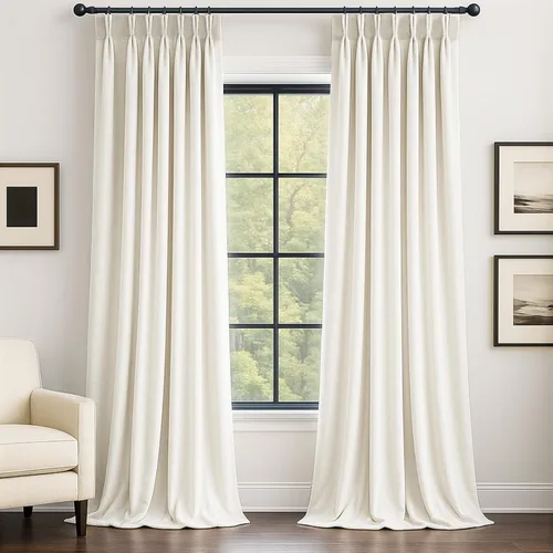 Vista 19 de Cortinas opacas de terciopelo gris pardo de 96 pulgadas de largo, para sala de estar y dormitorio, modernas, elegantes y de lujo, bloqueo de luz