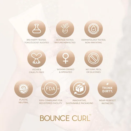 Vista 8 de Bounce Curl - Acondicionador desenredante hidratante para cabello rizado fino y medio, aceite de aloe y semillas negras, color seguro, sin silicona