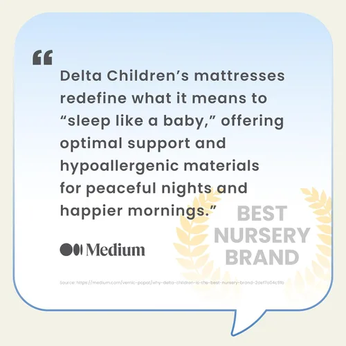 Vista 11 de Delta Children Colchón Spring Breeze – Colchón transpirable para cuna de bebé y niños pequeños con núcleo de nube – Funda lavable a máquina