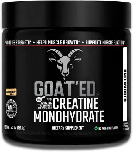 Vista 7 de GOAT'ED Monohidrato de creatina en polvo Creatina micronizada 100% pura para crecimiento muscular, fuerza y recuperación Suplemento de creatina