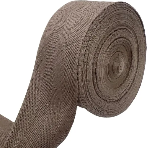 Vista 24 de Cinta de sarga de algodón natural de 2 pulgadas para coser, Home Deco -30 yardas de cinta de sarga duradera en espiga - Cinta de encuadernación