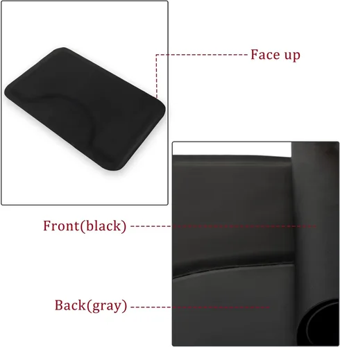 Vista 2 de Winado Tapete de salón de 3 x 4.5 pies para estilista, tapete para silla de peluquería y peluquería, tapete antifatiga de 1/2 pulgada de grosor