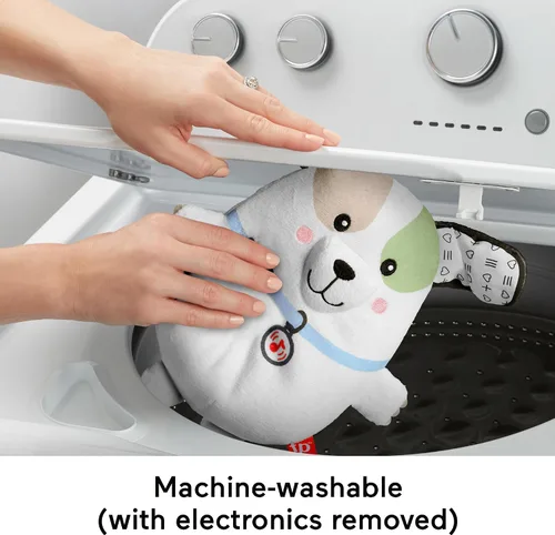 Vista 5 de Fisher-Price Juguete para Bebé Vibraciones Calmantes Cachorro Tranquilizador Peluche Máquina de Sonido Portátil con Vibraciones para Recién Nacidos