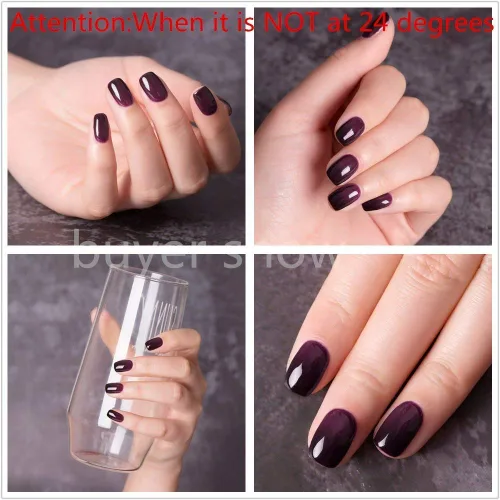 Vista 3 de Esmalte de uñas de gel térmico camaleón de 0.3 fl oz, esmalte de uñas LED UV que cambia de color 02
