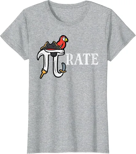 Vista 75 de Pirate Pi Funny Math Pie Halloween Disfraz Maestro Hombres Mujeres Camiseta Asphalt Grey