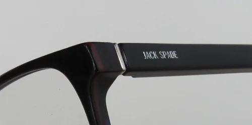 Vista 6 de Jack Spade Larson Mens/Womens Rectangular Full-Rim Authentic Collectible Classic Shape Eyeglasses/Eyeglass Frame Negro