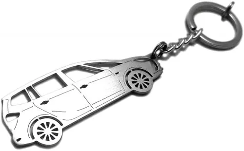 Vista 5 de Llavero con anillo adecuado para Opel Zafira C Tourer entusiastas de los automóviles Cadena colgante de llave de acero regalo de automóvil