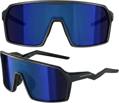 Vista 13 de grinderPUNCH Lentes de sol deportivos polarizados para hombres y mujeres, con protección UV, para béisbol, correr, ciclismo, esquí y pickleball