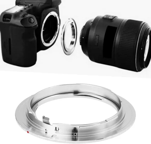 Vista 2 de Lens Mount Adapter Ring AI EOS Compatible with Nikon F Compatible with Canon EOS EF Cameras Supports Manual Focus and Exposure No Glass Design