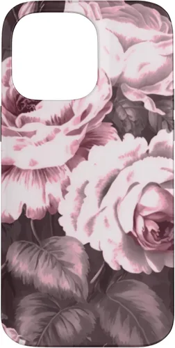 Vista 21 de iPhone 16 Vintage Classic Rose Flower Pattern in Pink Case