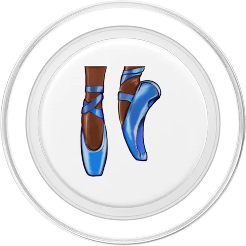 Vista 2 de African American Ballerina pointe shoes love dancing Ballet PopSockets MagSafe PopGrip for iPhone