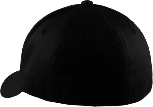 Vista 3 de Sombrero de bandera estadounidense de bomberos de línea roja, con bandera de bomberos bordada, sombrero Flexfit 6477-6277