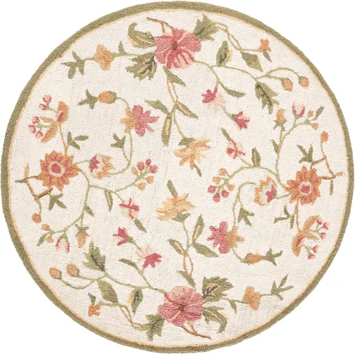 Vista 31 de SAFAVIEH Chelsea Collection - Alfombra decorativa de 1 pies 8 pulgadas x 2 pies 6 pulgadas, color negro, lana de campo francesa enganchada a mano