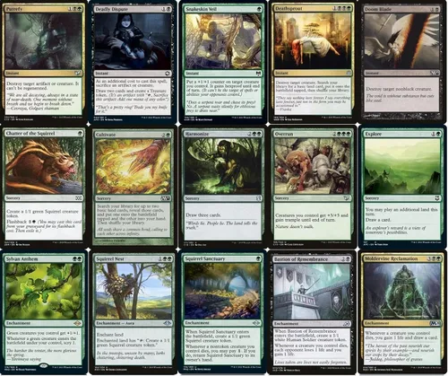 Vista 5 de Elite Squirrel/Token Commander Deck – Chatterfang – Golgari – Negro Verde – EDH – 100 cartas – Magic The Gathering Deck – Muy fuerte
