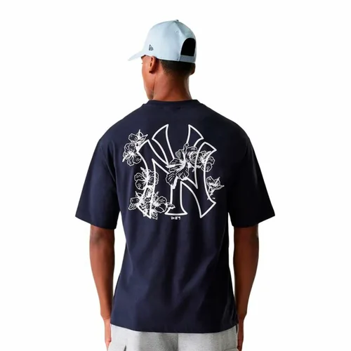 Vista 3 de Camiseta de Manga Corta Hombre New Era New Era Mlb Floral Grphc Os Neyyan Azul marino