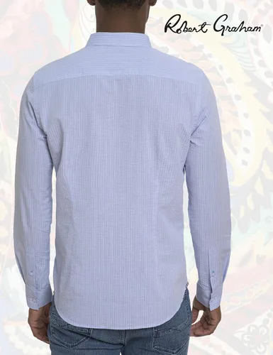 Vista 4 de Robert Graham Andrews - Camisa tejida de manga larga para hombre