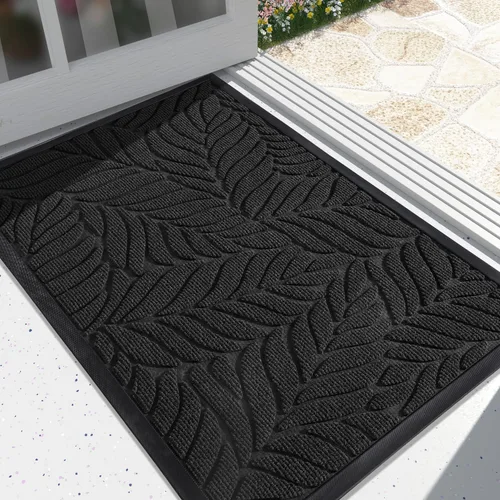 Vista 6 de Yimobra Tapete para puerta delantera para interiores y exteriores, 29.5 x 17 pulgadas, impermeable, para todas las estaciones, para entrada