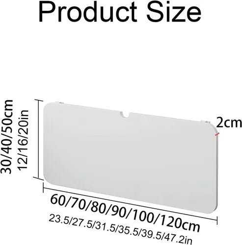 Vista 2 de Mesa plegable para lavandería, mesa plegable montada en la pared, resistente, estable y resistente, mesa de pared para espacios pequeños