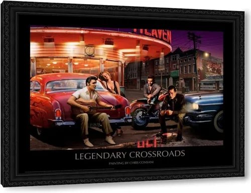 Vista 11 de Lienzo estirado envuelto en galería de Consani, Chris 24x18 titulado: Legendary Crossroads Lienzo envuelto en galería