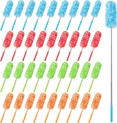 Vista 15 de Tanlade 8 plumeros de microfibra para limpieza, color brillante