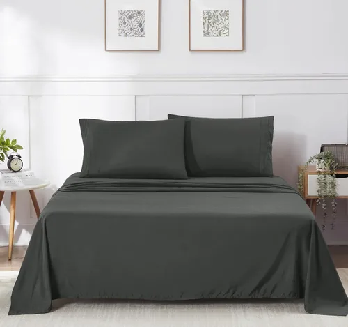 Vista 15 de 1500 Supreme Collection Juego de Sábanas de Bolsillo Extra Profundo - Sábanas de Cama Suaves de Lujo, Sin Arrugas, Ropa de Cama, Más de 40