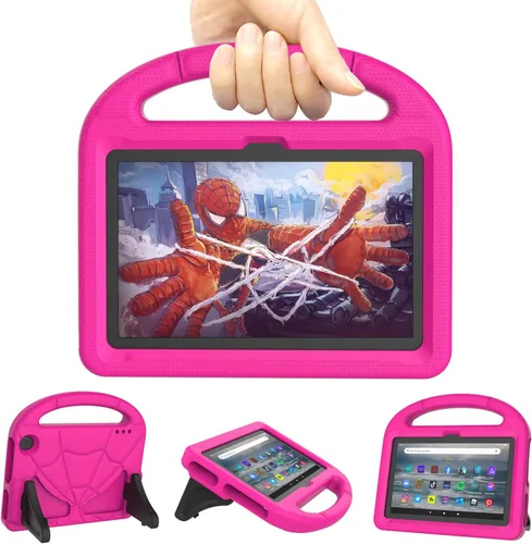 Vista 11 de Funda para tableta para nuevo 7 pulgadas 2024, cubierta ligera a prueba de golpes para niños con cubierta de soporte - negro