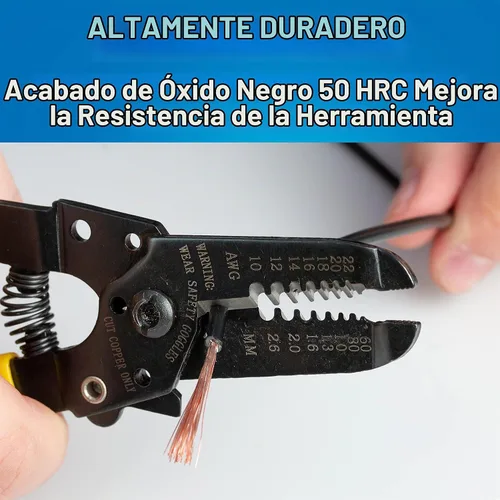 Vista 6 de Jonard Tools JIC-1022 10-22 AWG Pelacables y cortador, longitud de 6-3/4