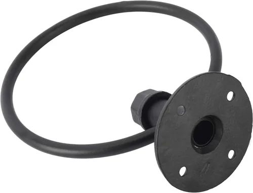 Vista 7 de HighFree Toallero industrial, soporte para toalla de mano de tubería de granja, accesorios de baño montados en la pared negro mate, anillo de toalla