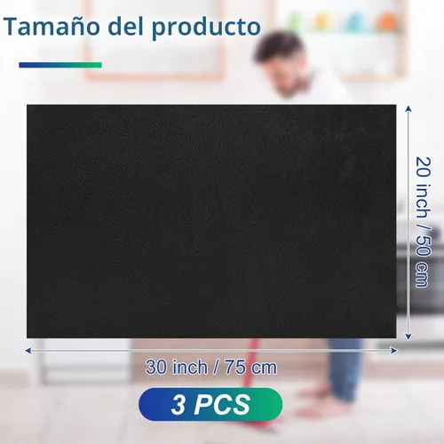 Vista 2 de Newwiee 3 paños de limpieza de microfibra extra grandes de 30 x 20 pulgadas, lavables y reutilizables, sin manchas, sin pelusas, para limpiar