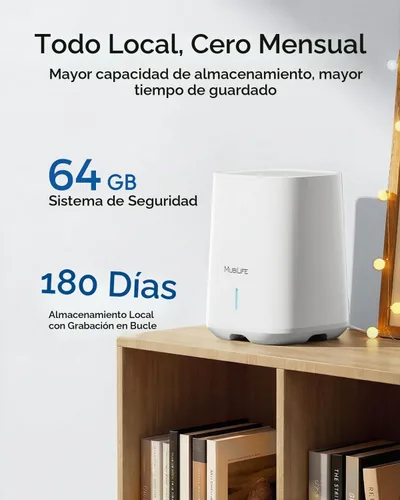 Vista 3 de MUBILIFE Sistema de cámara de seguridad solar 4K inalámbrico
