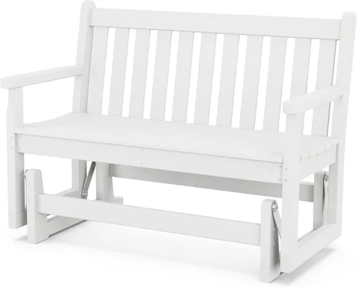 Vista 8 de POLYWOOD® Planeador de jardín tradicional, gris pizarra Pizarra gris