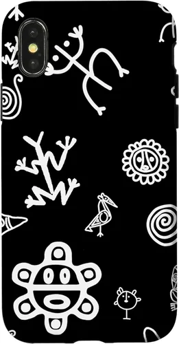 Vista 5 de Simbolos Tainos Tallados Indios de Puerto Rico Boricua Pride - Carcasa para iPhone 17