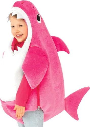 Vista 3 de Rubie's Disfraz de tiburón de mamá para niños con chip de sonido, Multicolor