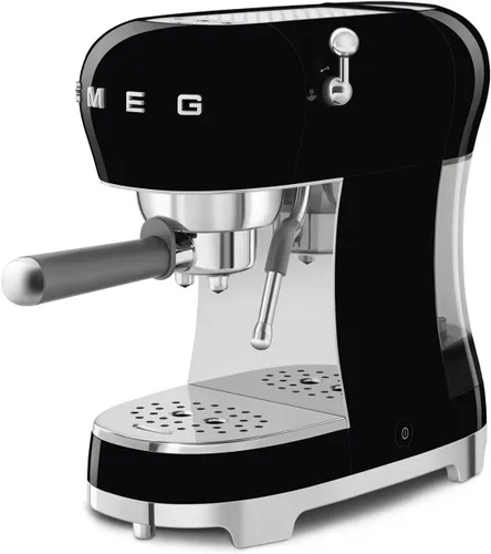 Vista 4 de Smeg - Máquina de café expreso manual con varita de vapor, 15 bares de presión, filtro porta de acero inoxidable, calentador de taza pasivo