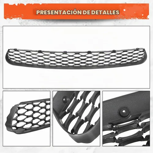 Vista 7 de ECOTRIC Conjunto de Parrilla Delantera Inferior Compatible con Dodge Charger SRT Scat Pack Daytona 2015-2023 Protector de Parrilla de Malla