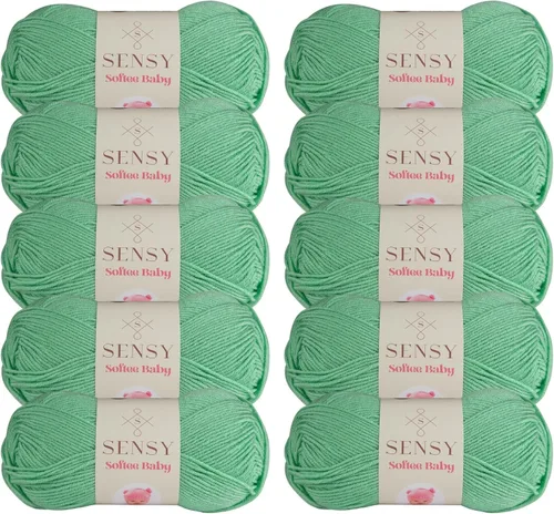Vista 67 de Sensy Softee Hilo para Bebé, 3.5 oz, 275 yardas, Gauge 3 Light (Almendra)