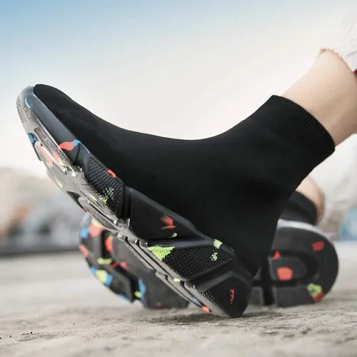 Vista 5 de SUNROLAN Tenis de moda para mujeres y hombres, ligeros, atléticos, para correr, transpirables, para caminar