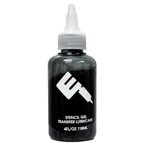 Vista 6 de Plantilla de tatuaje aplicador de gel loción 4 oz negro suave transferencia de plantilla limpia colocación de plantilla de larga duración Hold