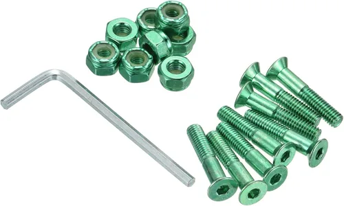 Vista 9 de PATIKIL Kit de herramientas para monopatín, tornillos de montaje, tornillos de cabeza hexagonal, juego de tuercas con llave para Longboard Cruiser