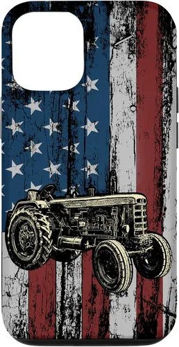 Vista 28 de Patriotic Tractor American Flag Tractor Farm Gift Farmer Case for iPhone 17