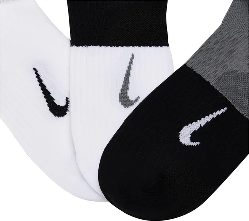 Vista 2 de Nike Calcetines ligeros de entrenamiento para mujer, paquete de 3