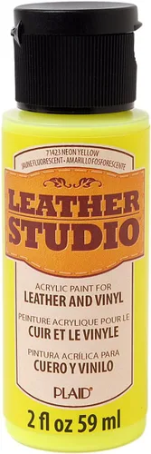 Vista 18 de Leather Studio 71411 pintura para piel de color blanco, 2 onzas