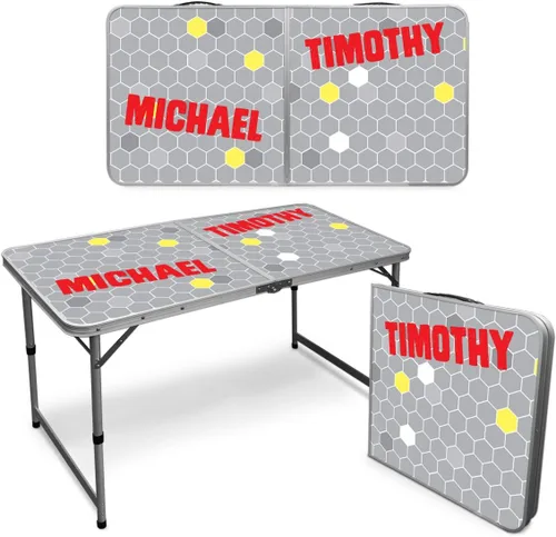 Vista 7 de Infusion Mesa plegable prémium personalizada de 4 pies para artes y actividades