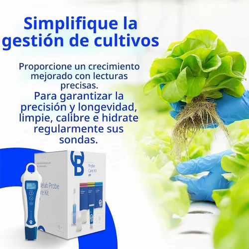 Vista 7 de Bluelab Medidor de pH Tipo Lápiz y Kit de Cuidado de Sonda con Suministros de Calibración, Solución de Almacenamiento y Cepillo, Probador Digital