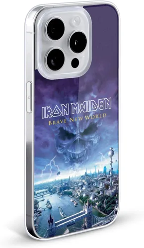 Vista 2 de Head Case Designs Funda de gel suave con licencia oficial de Iron Maiden Brave New World, compatible con Apple iPhone 7 Plus/iPhone 8 Plus Nuevo