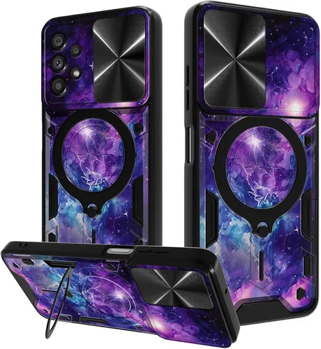 Vista 39 de Funda para Samsung Galaxy A03S de 6.5 pulgadas, funda protectora resistente con función atril giratorio de 360 grados, funda protectora resistente