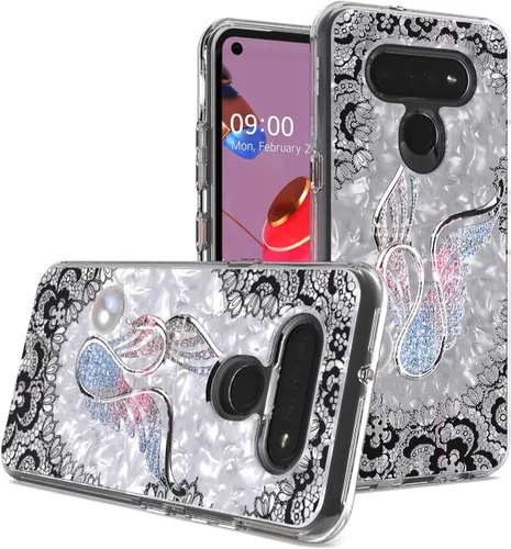 Vista 7 de Para LG K51, LG Reflect (LM-K500) - Funda híbrida de TPU - AC4 Azul
