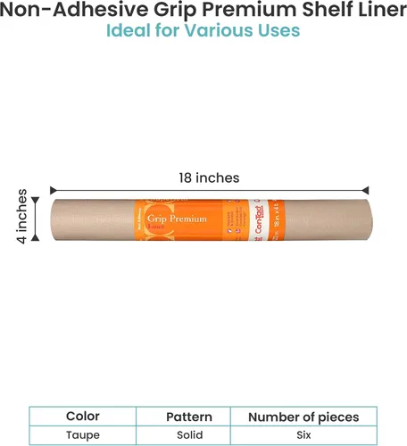 Vista 8 de Con-Tact Brand Grip Premium - Forro grueso para estantes, versátil de 18 pulgadas x 4 pies, duradero, no adhesivo, antideslizante, para cajones
