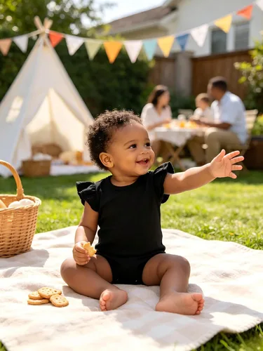 Vista 3 de Magic Park 0-24M Mameluco para bebé niña, traje de una pieza para bebé niña de color sólido, camiseta con volantes para niña, camiseta para bautizo